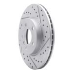 R1 Concepts 2014-2021 MINI Cooper (Excl Clubman) Front Right Drilled & Slotted Geoperformance Rotor - Image 3
