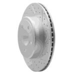 R1 Concepts 2016-2024 MINI Cooper (Excl Clubman) Front Right Drilled & Slotted Geoperformance Rotor - Image 3