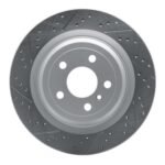 R1 Concepts 2012-2019 Mercedes-Benz Gle43 AMG Rear Left Drilled & Slotted Geoperformance Rotor