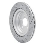 R1 Concepts 2012-2019 Mercedes-Benz Gle43 AMG Rear Left Drilled & Slotted Geoperformance Rotor - Image 5