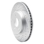 R1 Concepts 2016-2023 Mercedes-Benz Glc300 Rear Left Drilled & Slotted Geoperformance Rotor