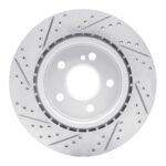 R1 Concepts 2014-2019 Mercedes-Benz CLA250 Rear Right Drilled & Slotted Geoperformance Rotor - Image 2
