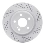 R1 Concepts 2014-2019 Mercedes-Benz CLA250 Rear Right Drilled & Slotted Geoperformance Rotor