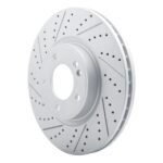 R1 Concepts 2019-2025 Mercedes-Benz G550 Front Left Drilled & Slotted Geoperformance Rotor - Image 3