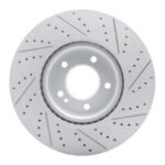 R1 Concepts 2019-2025 Mercedes-Benz G550 Front Left Drilled & Slotted Geoperformance Rotor - Image 2