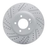 R1 Concepts 2019-2025 Mercedes-Benz G550 Front Left Drilled & Slotted Geoperformance Rotor
