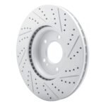R1 Concepts 2019-2025 Mercedes-Benz G550 Front Left Drilled & Slotted Geoperformance Rotor - Image 5