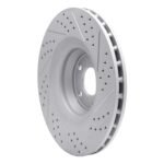 R1 Concepts 2005-2011 Audi A6 Quattro Front Left Drilled & Slotted Geoperformance Rotor - Image 5
