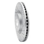 R1 Concepts 2012-2018 Audi A6 Quattro Front Right Drilled & Slotted Geoperformance Rotor - Image 3