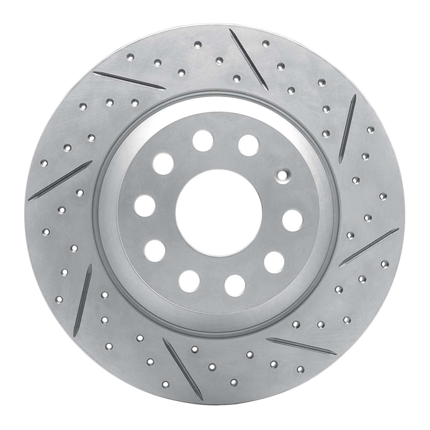 DF_83073082R_Fro.jpg R1 Concepts 2016-2025 Audi Q3 Rear Right Drilled & Slotted Geoperformance Rotor - Image 1