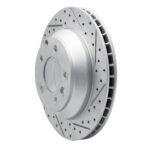 R1 Concepts 2003-2018 Audi Q7 Rear Right Drilled & Slotted Geoperformance Rotor - Image 3