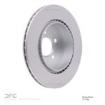 Dynamic Friction 2011-2016 BMW 528i Rear Hi-Carbon Alloy Geomet Coated Rotor (330x20 Vented) - Image 6