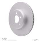 Dynamic Friction 2013-2021 BMW 435i xDrive Rear Hi-Carbon Alloy Geomet Coated Rotor (345x24 Vented) - Image 3