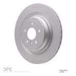 Dynamic Friction 2013-2019 Mercedes-Benz GLE400 Rear Hi-Carbon Alloy Geomet Coated Rotor (345x22 Vented) - Image 3