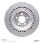 Dynamic Friction 2013-2019 Mercedes-Benz GLE400 Rear Hi-Carbon Alloy Geomet Coated Rotor (345x22 Vented) - Image 2