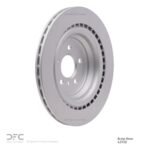 Dynamic Friction 2013-2019 Mercedes-Benz GLE400 Rear Hi-Carbon Alloy Geomet Coated Rotor (345x22 Vented) - Image 6