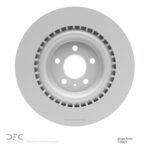 Dynamic Friction 2011-2018 Audi A6 (USA/Canada) Rear Hi-Carbon Alloy Geomet Coated Rotor (356x21.8 Vented) - Image 2