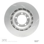Dynamic Friction 2010-2016 Porsche Panamera Left Rear Slotted Hi-Carbon Alloy Geomet Coated Rotor (350x28 Vented) - Image 2