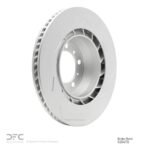 Dynamic Friction 2010-2016 Porsche Panamera Left Rear Slotted Hi-Carbon Alloy Geomet Coated Rotor (350x28 Vented) - Image 5