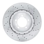 Dynamic Friction 2010-2011 Porsche 911 Left Rear Drilled Hi-Carbon Alloy Geomet Coated Rotor - Image 2