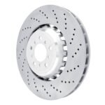 Dynamic Friction 2012-2019 BMW M6 Gran Coupe Left Front Drilled Hi-Carbon Alloy Geomet Coated Rotor - Image 3
