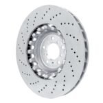 Dynamic Friction 2012-2019 BMW M6 Gran Coupe Left Front Drilled Hi-Carbon Alloy Geomet Coated Rotor - Image 5