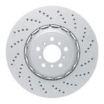 Dynamic Friction 2012-2019 BMW M6 Right Front Drilled Hi-Carbon Alloy Geomet Coated Rotor