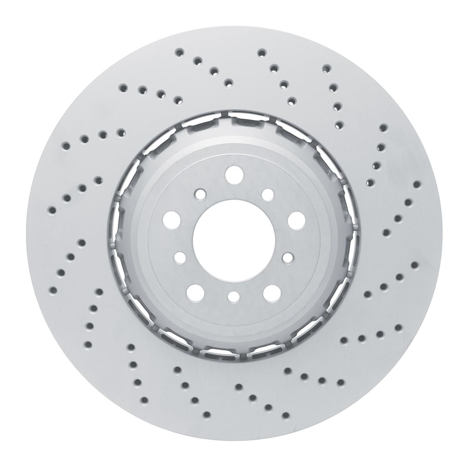 DF_92031116DA_Fro.jpg Dynamic Friction 2012-2019 BMW M6 Right Front Drilled Hi-Carbon Alloy Geomet Coated Rotor - Image 1