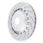 Dynamic Friction 2012-2019 BMW M6 Left Rear Drilled Hi-Carbon Alloy Geomet Coated Rotor - Image 3