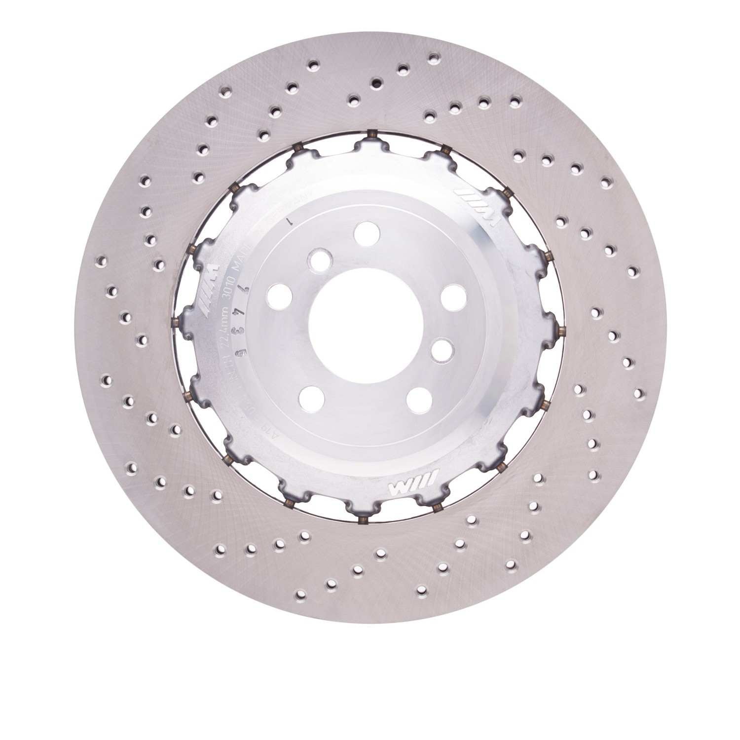 DF_92031119DA_Fro.jpg Dynamic Friction 2012-2019 BMW M6 Left Rear Drilled Hi-Carbon Alloy Geomet Coated Rotor - Image 1