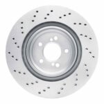 Dynamic Friction 2015-2020 BMW M2 Rear Right Drilled Hi-Carbon Alloy Geomet Coated Rotor (370x24 Vented) - Image 2