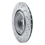 Dynamic Friction 2015-2020 BMW M2 Rear Right Drilled Hi-Carbon Alloy Geomet Coated Rotor (370x24 Vented) - Image 5