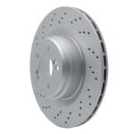 Dynamic Friction 2015-2019 BMW X6 Left Rear Drilled Hi-Carbon Alloy Geomet Coated Rotor (385x24 Vented) - Image 3