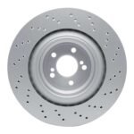 Dynamic Friction 2015-2019 BMW X6 Left Rear Drilled Hi-Carbon Alloy Geomet Coated Rotor (385x24 Vented) - Image 2