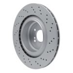 Dynamic Friction 2015-2019 BMW X6 Left Rear Drilled Hi-Carbon Alloy Geomet Coated Rotor (385x24 Vented) - Image 5