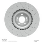 Dynamic Friction 2012-2019 Mercedes-Benz GLS550 Front Drilled Hi-Carbon Alloy Geomet Coated Rotor (375x36 Vented) - Image 2