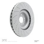 Dynamic Friction 2012-2019 Mercedes-Benz GLS550 Front Drilled Hi-Carbon Alloy Geomet Coated Rotor (375x36 Vented) - Image 5