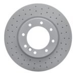Dynamic Friction 2017-2018 Mercedes-Benz G550 4X4 Front Drilled Hi-Carbon Alloy Geomet Coated Rotor (380x36 Vented)