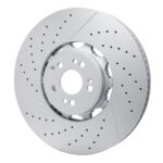 Dynamic Friction 2021-2025 Mercedes-Benz Gle63 AMG S Front Drilled & Slotted Hi-Carbon Alloy GEOMET Coated Rotor - Image 3