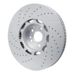 Dynamic Friction 2021-2025 Mercedes-Benz Gle63 AMG S Front Drilled & Slotted Hi-Carbon Alloy GEOMET Coated Rotor - Image 5