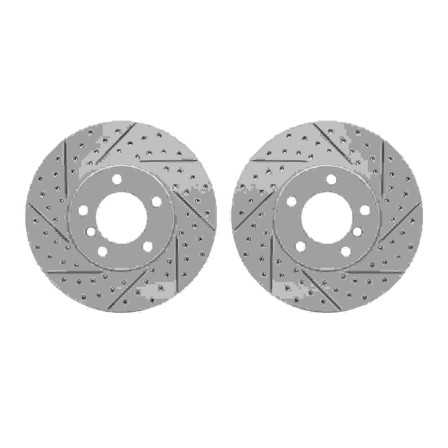 DF_WBPN131004_Fro.jpg R1 Concepts 07-21 BMW 230i Front Drilled & Slotted Carbon Coated Brake Rotor Set - Image 1