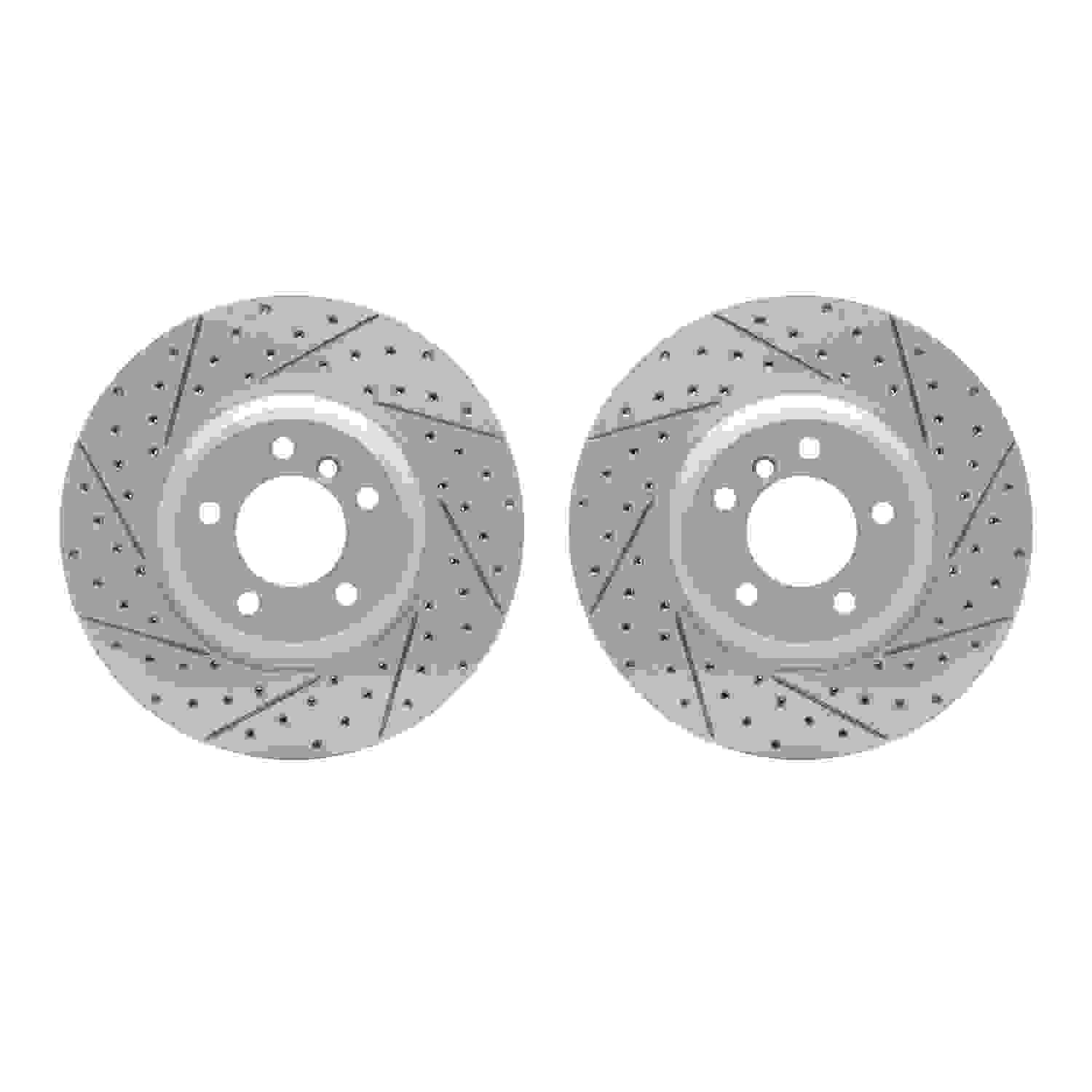 DF_WBPN131011_Fro.jpg R1 Concepts 07-15 BMW 335i Front Drilled & Slotted Carbon Coated Brake Rotor Set - Image 1