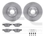 R1 Concepts 95-01 BMW 750iL Front Brake Rotor Set w/Euro Ceramic Pads and Hardware