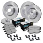 R1 Concepts 07-19 BMW X6 Front & Rear Brake Rotor Set w/Euro Ceramic Pads and Hardware