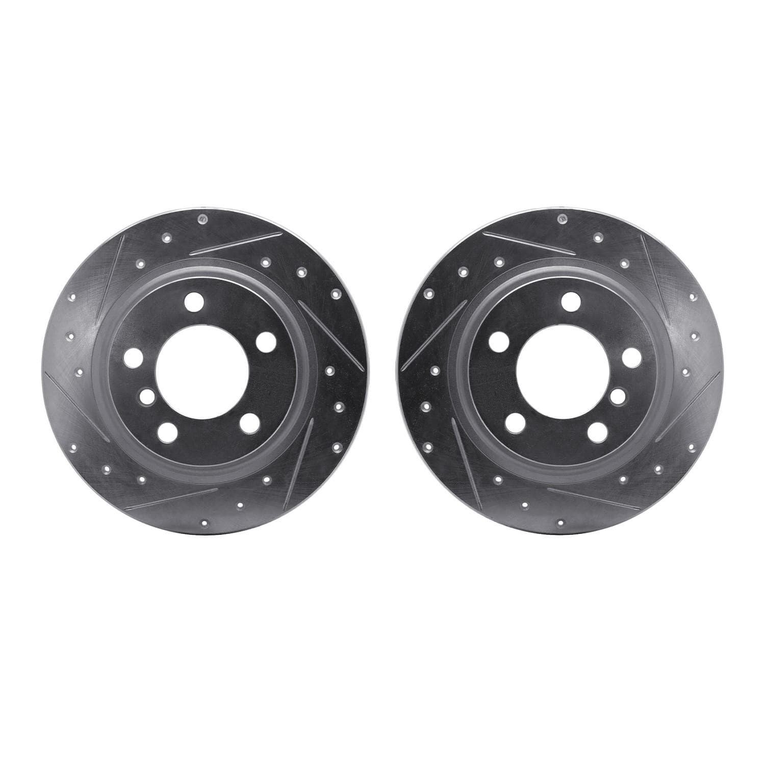 DF_WGPN132020_Fro.jpg R1 Concepts 13-16 Mini Cooper Countryman Rear Drilled & Slotted Silver Brake Rotor Set - Image 1