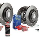 EBC Ultimax Slotted Rotor Kit with Pads (Front 312x25 & Rear 272x10) | Mk7 GTi