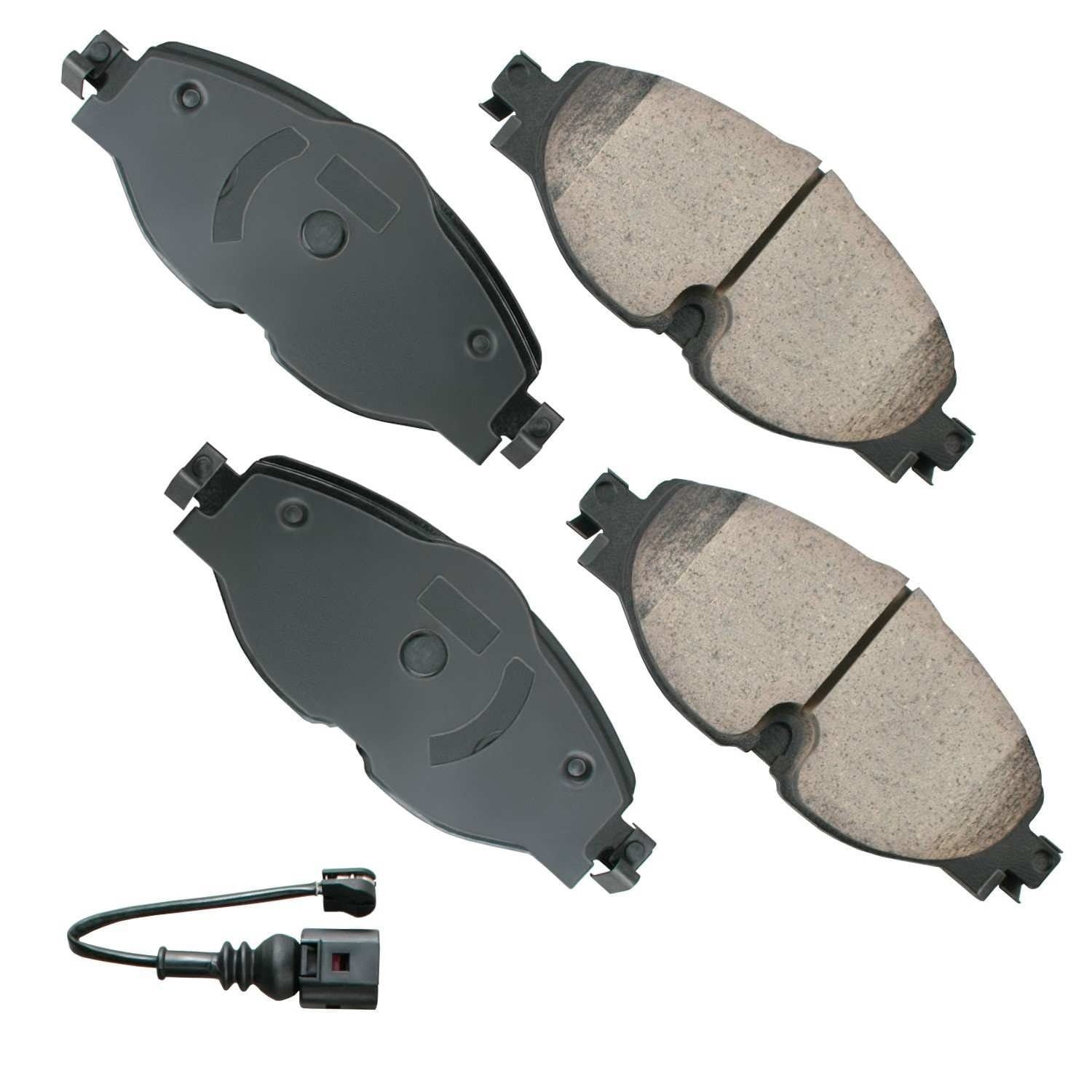 EUR1760_1.jpg Front Brake Pads (Ceramic) - VW/Audi - A3 / TT / Arteon / Mk7 Golf / Mk7 Jetta / (many models check fitment) - Image 1