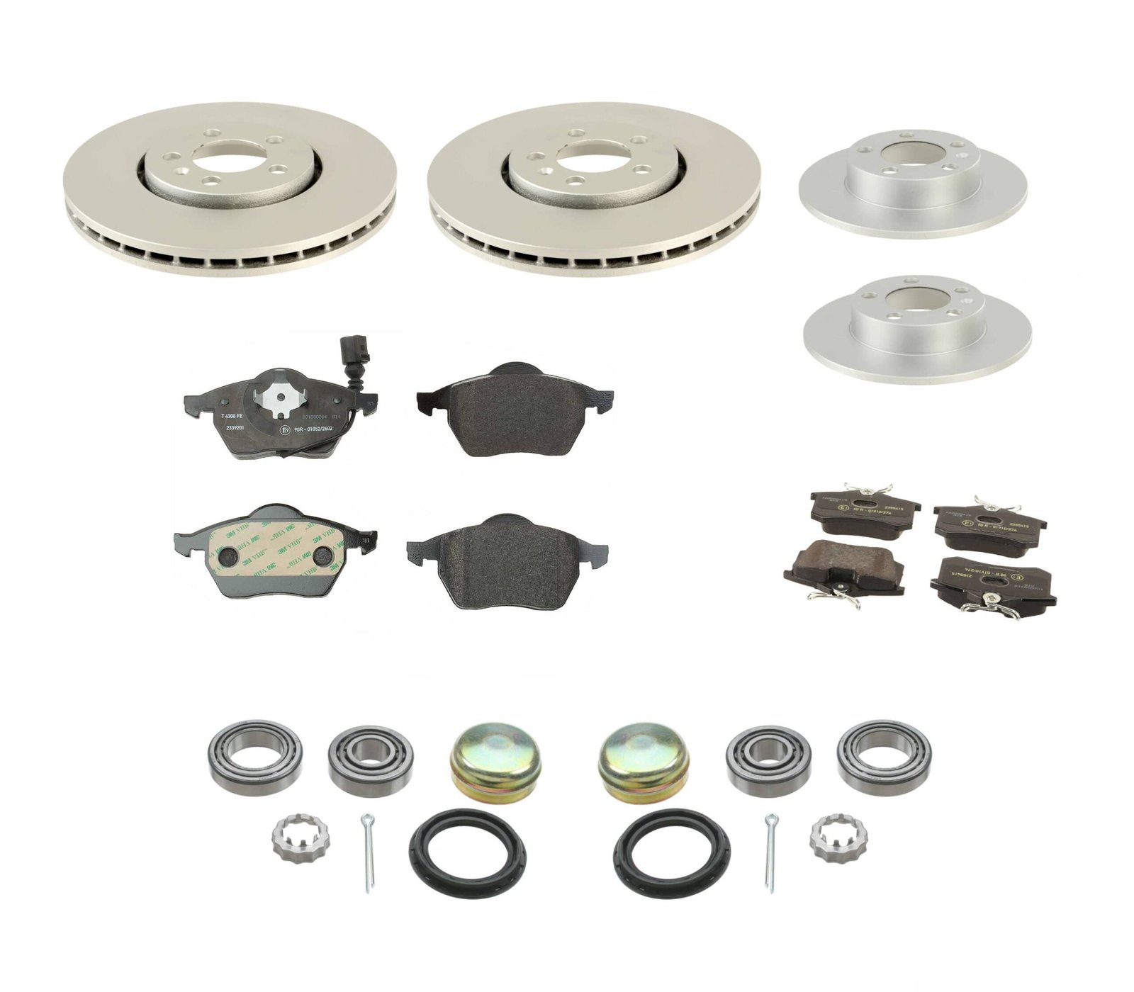 FrontRearBrakeWBKit.jpg OEM Brake Kit (256x20/226x10) - VW Mk3 Golf & Jetta 2.0L - Image 1