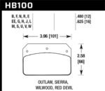 Hawk Performance Alcon Mono 6, Model 4497 Performance Ceramic Street Brake Pads - Image 2