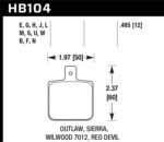 Hawk Performance Reace Blue 9012 Brake Pads - Image 2